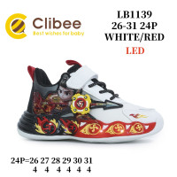 Кросівки дитячі Clibee LB1139 white/red 26-31