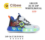 Кросівки дитячі Clibee LB1139 white-royal 26-31