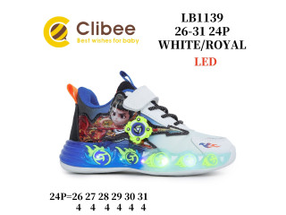 Кросівки дитячі Clibee LB1139 white-royal 26-31