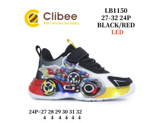 Кросівки дитячі Clibee LB1150 black-red 27-32
