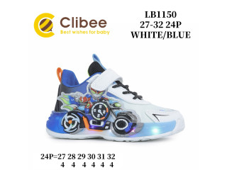 Кроссовки детские Clibee LB1150 white-blue 27-32