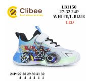 Кросівки дитячі Clibee LB1150 white-l.blue 27-32