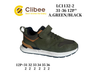Кросівки дитячі Clibee LC1132 a.green-black 31-36