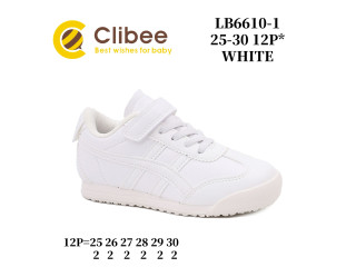 Кроссовки детские Clibee LB6610-1 white 25-30