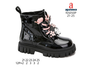 Черевики дитячі Apawwa N5050P black 21-25 Черевики дитячі Apawwa N5050P black 21-25