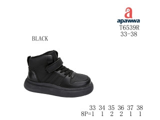 Хайтопи дитячі Apawwa T65389R black 33-38