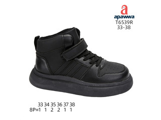 Хайтопи дитячі Apawwa T6539R black 33-38