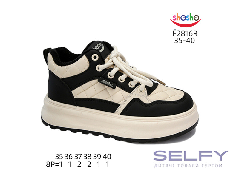 Хайтопы ShoSho F2816R black 35-40, Фото 1