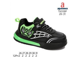 Кросівки дитячі Apawwa T6518P black-green 26-31