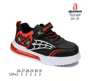 Кросівки дитячі Apawwa T6518P black-red 26-31