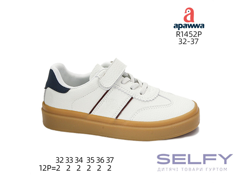 Кросівки дитячі Apawwa R1452P white 32-37, Фото 1