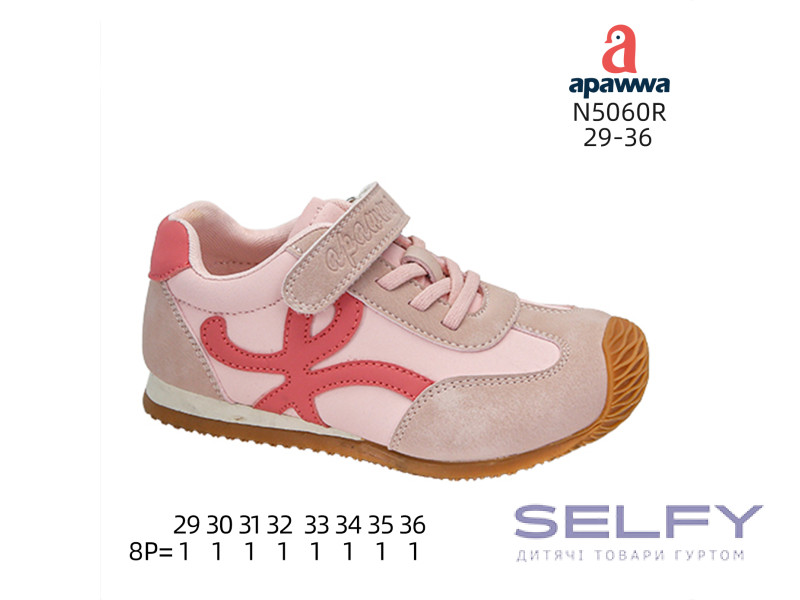 Кросівки дитячі Apawwa N5060R pink 29-36, Фото 1