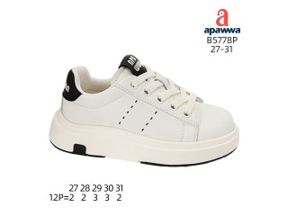 Кроссовки детские Apawwa B5778P white-black 27-31