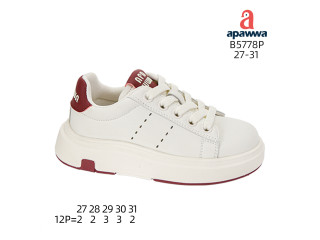Кросівки дитячі Apawwa B5778P white-red 27-31
