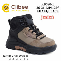 Черевики дитячі Clibee KB580 khaki-black 26-31