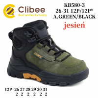 Черевики дитячі Clibee KB580 a.green-black 26-31