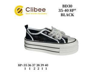 Кеди Clibee BD30 black 35-40