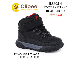 Черевики зимові Clibee HA602 black-red 22-27
