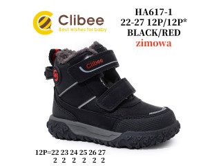 Черевики зимові Clibee HA617 black-red 22-27