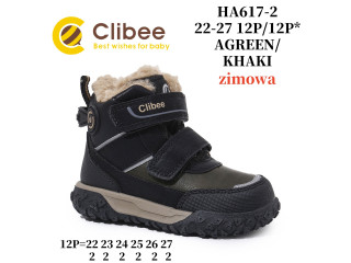 Черевики зимові Clibee HA617 a.green-khaki 22-27