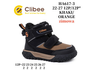 Черевики зимові Clibee HA617 khaki-orange 22-27