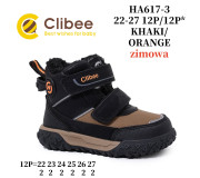 Черевики зимові Clibee HA617-3 khaki-orange 22-27