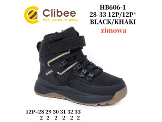 Черевики зимові Clibee HB606 black-khaki 28-33