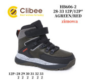Черевики зимові Clibee HB606-2 a.green-red 28-33