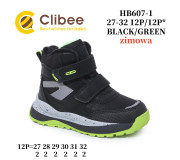 Черевики зимові Clibee HB607 black-green 27-32