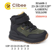 Черевики зимові Clibee HA608-1 a.green-yellow 23-28