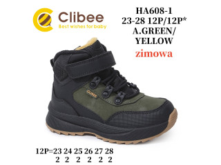 Черевики зимові Clibee HA608-1 a.green-yellow 23-28