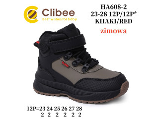 Черевики зимові Clibee HA608-2 khaki-red 23-28