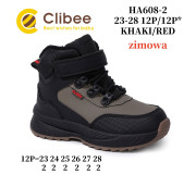 Черевики зимові Clibee HA608-2 khaki-red 23-28