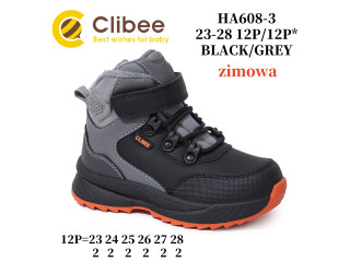 Черевики зимові Clibee HA608-3 black-red 23-28