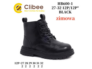 Черевики зимові Clibee HB600-1 black 27-32