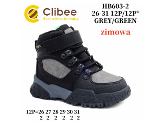 Черевики зимові Clibee HB603-2 grey-green 26-31
