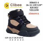 Черевики зимові Clibee HB603-4 khaki-yellow 26-31