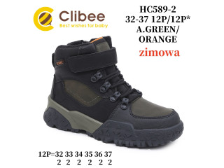 Черевики зимові Clibee HC589-2 a.green-orange 32-37