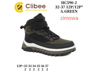 Черевики зимові Clibee HC590-2 a.green 32-37