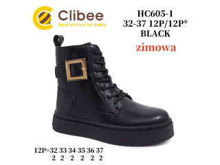 Черевики зимові Clibee HC605-1 black 32-37 Черевики зимові Clibee HC605-1 black 32-37