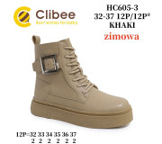 Черевики зимові Clibee HC605-3 khaki 32-37