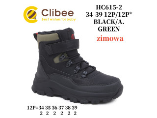 Черевики зимові Clibee HC615-2 black-a.green 32-37