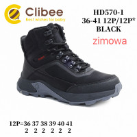 Черевики зимові Clibee HD570-1 black 36-41