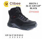 Черевики зимові Clibee HD570-1 black 36-41