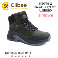 Черевики зимові Clibee HD570-2 a.green 36-41