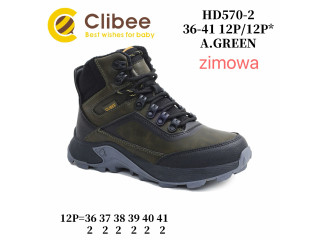 Ботинки зимние Clibee HD570-2 a.green 36-41
