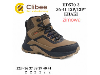 Черевики зимові Clibee HD570-3 khaki 36-41