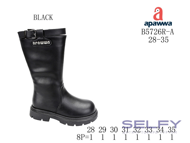 Черевики Apawwa B5726R-A black 28-35, Фото 1