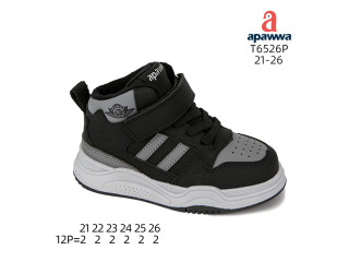 Хайтопи дитячі Apawwa T6526P black-grey 21-26