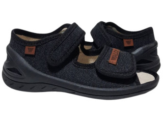 Адам 23-30 чорний, чорна підошва по-розмірно